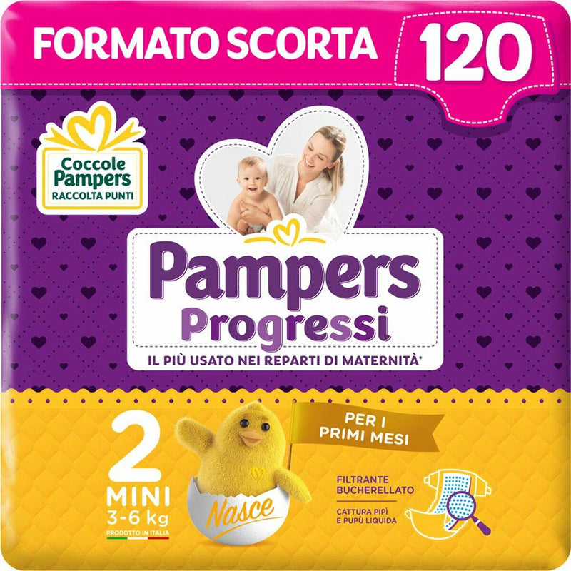 Disposable nappies Pampers Progressi 3-6 Kg (Refurbished A)