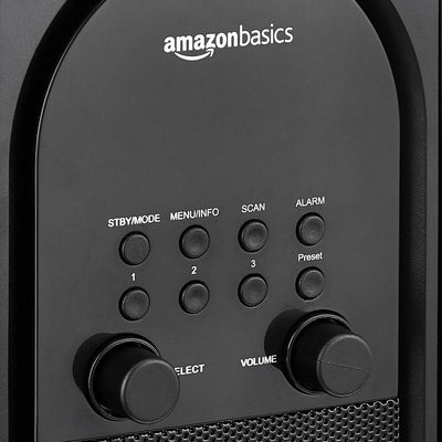 Radio-réveil Amazon Basics FM (Reconditionné B)