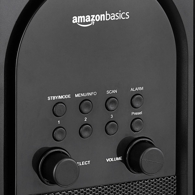 Radio Despertador Amazon Basics FM (Reacondicionado B)