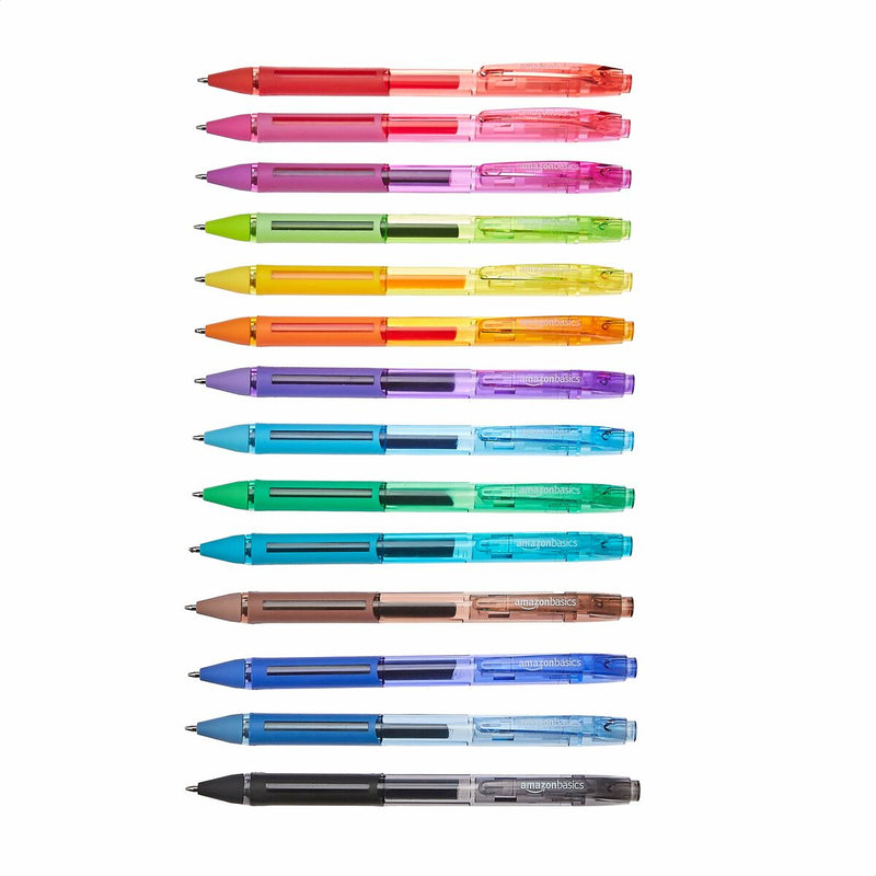 Penna gel Amazon Basics DS-075 Multicolore (Ricondizionati A)