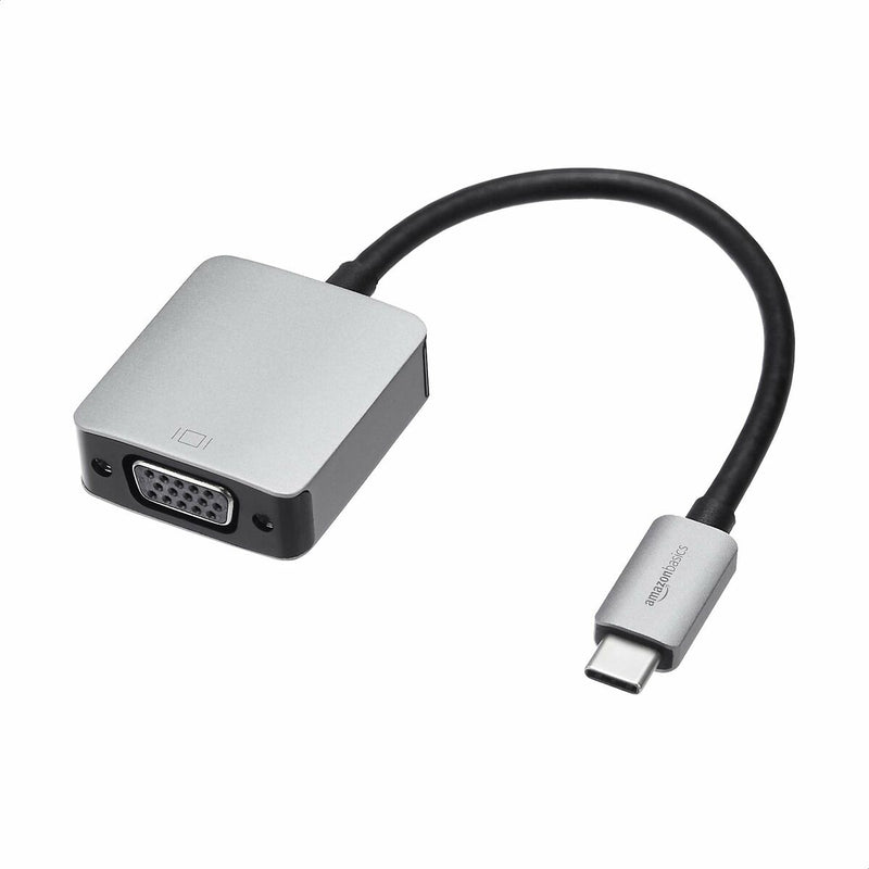 Adattatore USB C con VGA Amazon Basics UTC-V-AL Grigio (Ricondizionati A)