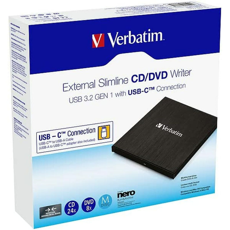 Ultra Slim External DVD-RW Recorder Verbatim 43886 (Refurbished B)