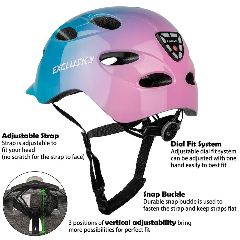 Casco de Ciclismo para Adultos 54-58 cm Azul Visera (Reacondicionado A)