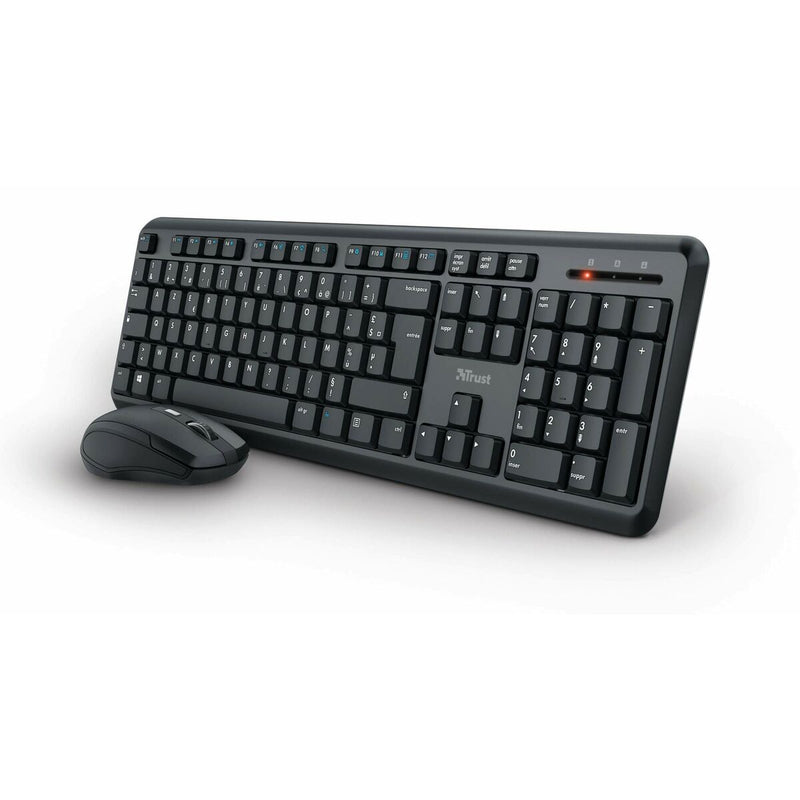 clavier et souris Trust 24084 Azerty Italien (Reconditionné B)