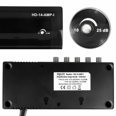 Antenna Wifi amp Amplificatore 25 dB TDT HD (Ricondizionati A)