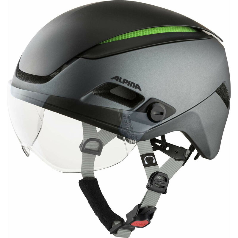 Casco de Ciclismo para Adultos Alpina 52-57 cm Negro Policarbonato Ligero (Reacondicionado A)