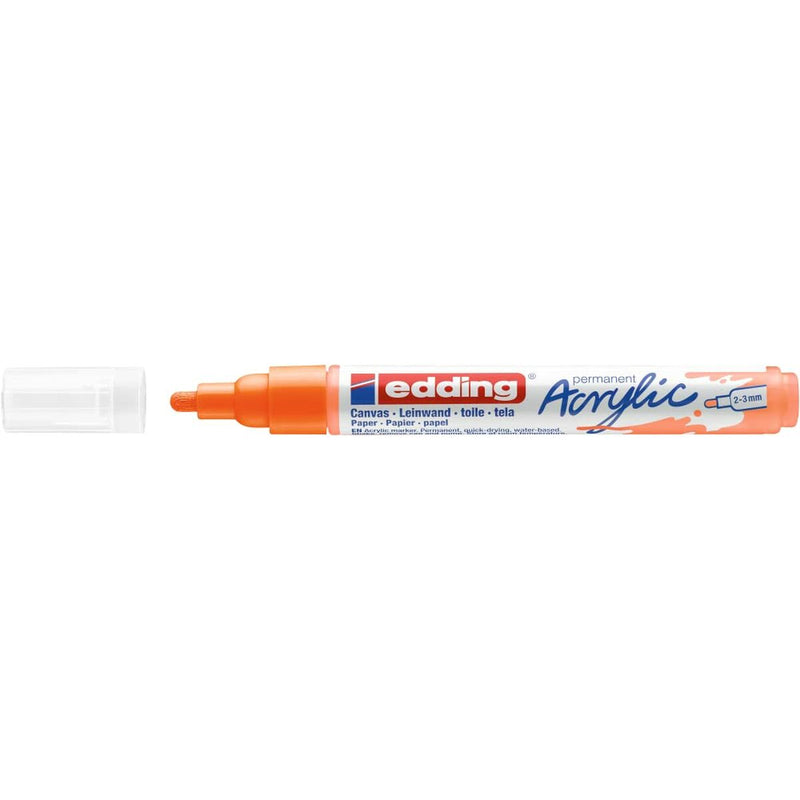 Rotulador permanente Edding 5100 Acrylic Naranja Neón (Reacondicionado A)