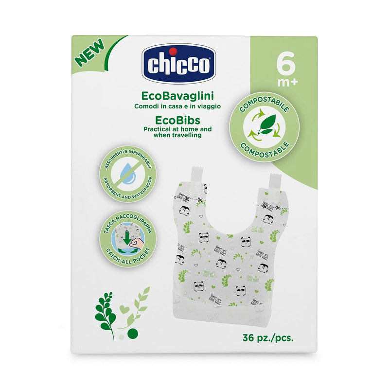 Set di Bavaglini Chicco Bianco Plastica (Ricondizionati B)