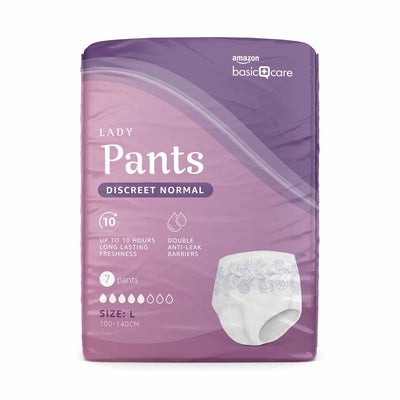 Incontinence Protector Amazon Basics Panties (Refurbished D)