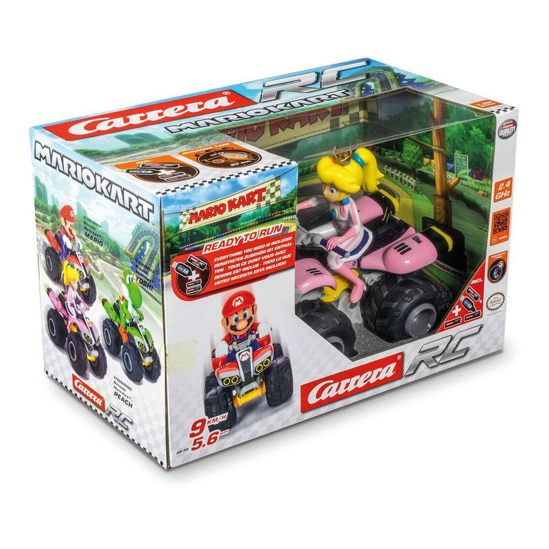 Macchinina Radiocomandata Princess Peach Carrera Mario Kart Rosa Multicolore (Ricondizionati D)