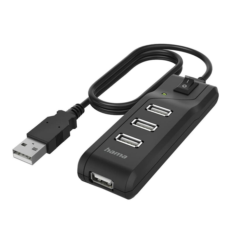 Hub USB Hama Technics Negro (Reacondicionado A)