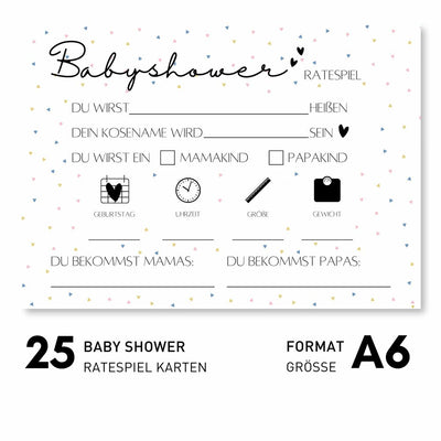 Schede Babyshower (Ricondizionati A)