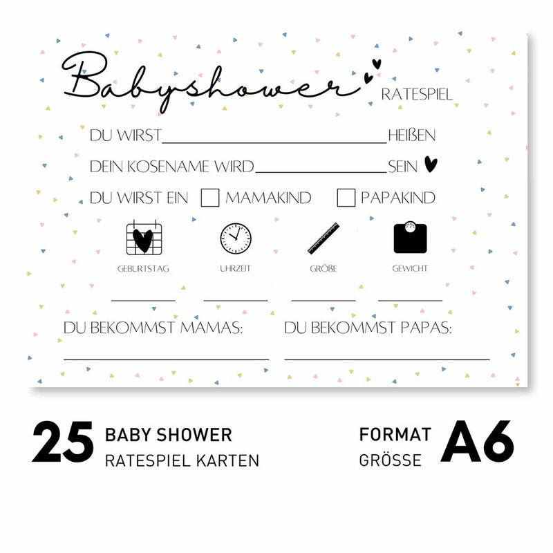 Kärtchen Babyshower (Restauriert A)