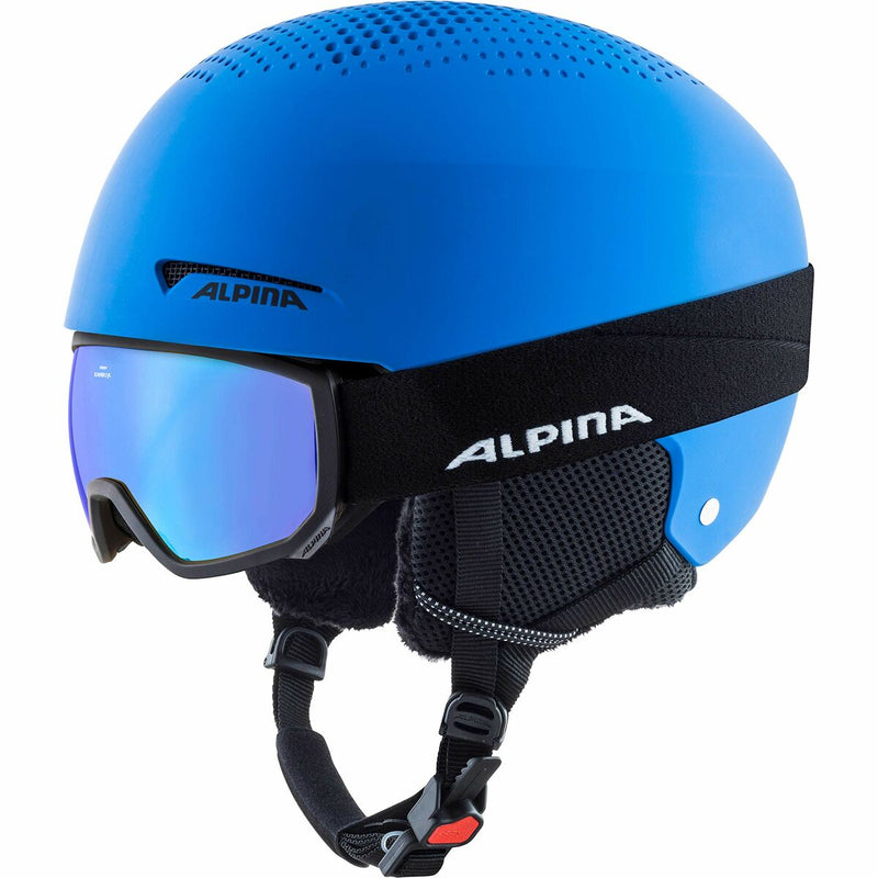 Casco da sci Alpina Zupo Set (+Scarabeo Jr) 51-55 cm Azzurro (Ricondizionati A)