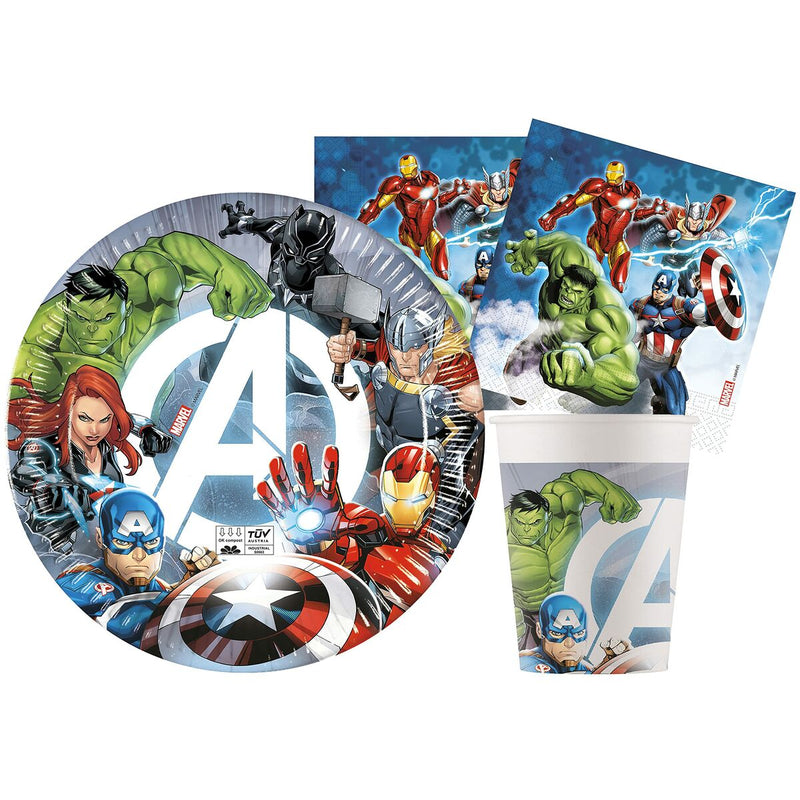 Set Articoli per feste The Avengers Multicolore (Ricondizionati A)