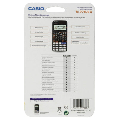 Calculadora Científica Casio FX-991DE X (Reacondicionado A)