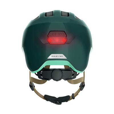 Adult's Cycling Helmet ABUS Smiley 3.0 Ace LED Size S Green LED Light (Refurbished B)