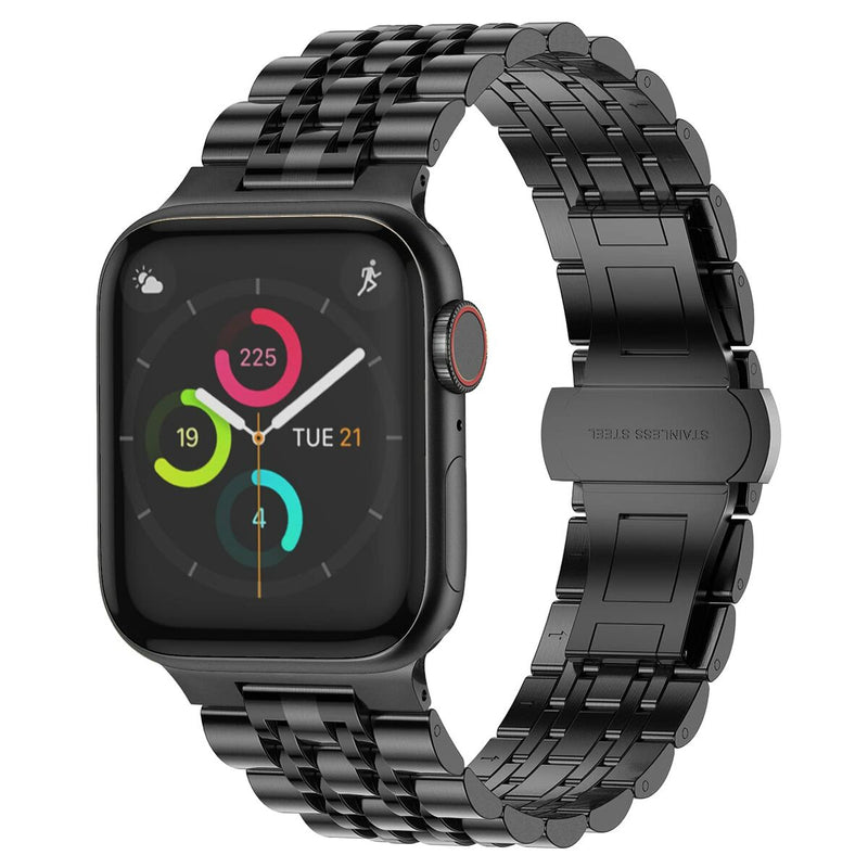 Correa para Reloj Negro Acero Inoxidable Apple Watch (Reacondicionado B)