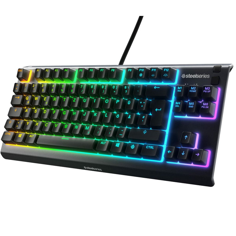 Tastatur SteelSeries Apex 3 TKL Qwertz Deutsch Schwarz RGB (Restauriert B)