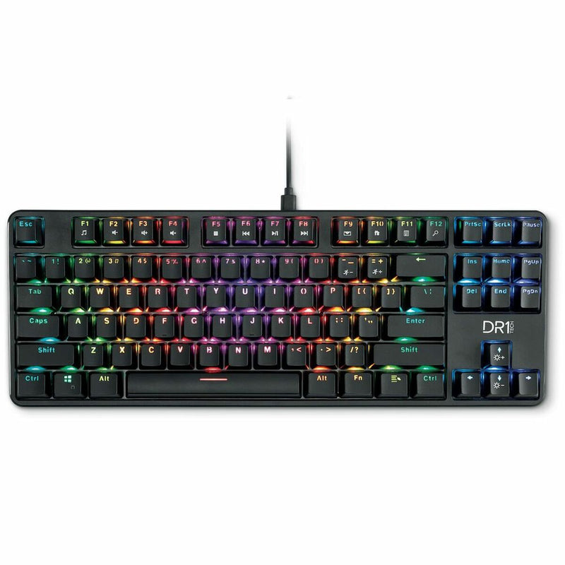 Teclado Gaming DR1TECH DR10031 Negro RGB QWERTY (Reacondicionado A)