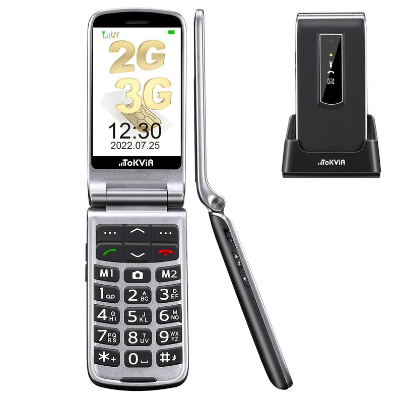 Téléphone portable pour personnes âgées T301 2,4" (Reconditionné C)