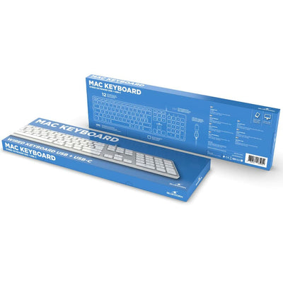 Tastiera Bluestork KB-MAC-W/FR Bianco Azerty Francese (Ricondizionati A)