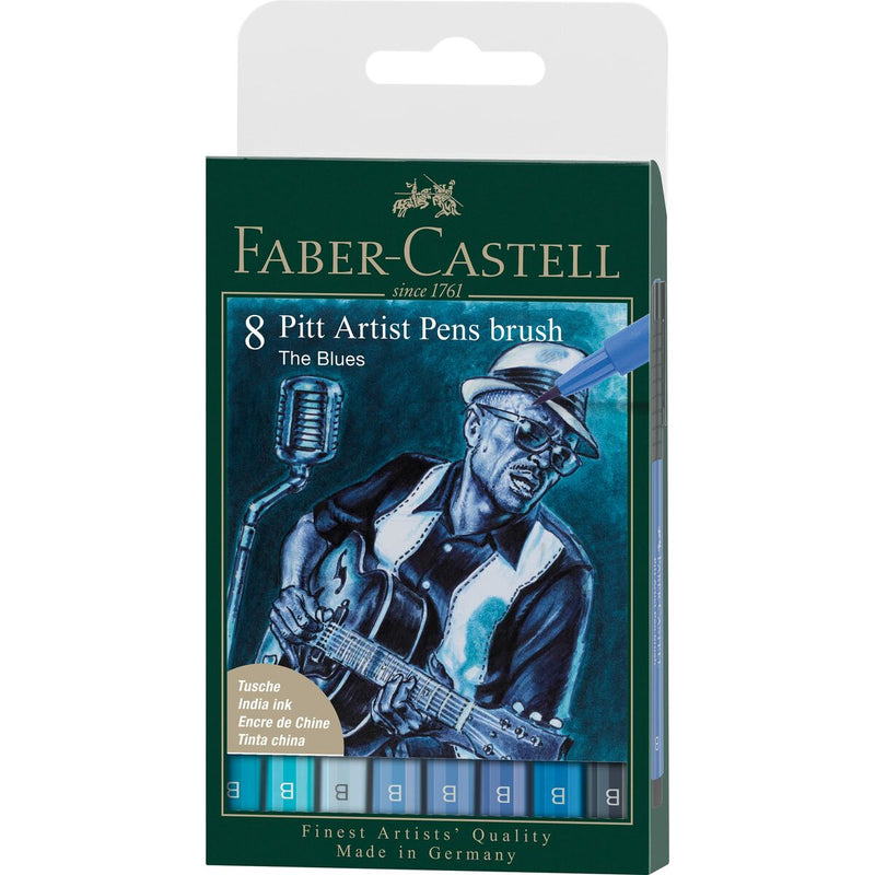 Pennarelli Faber-Castell 167173 Azzurro (Ricondizionati A)