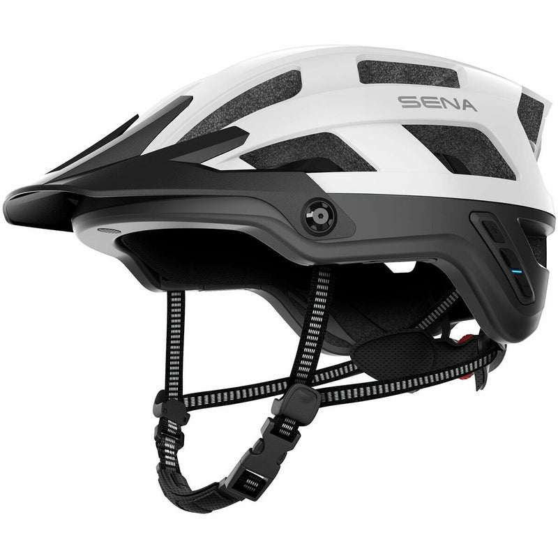 Casque de Cyclisme pour Adultes Sena Bluetooth Taille M Blanc Unisexe M (Reconditionné A+)