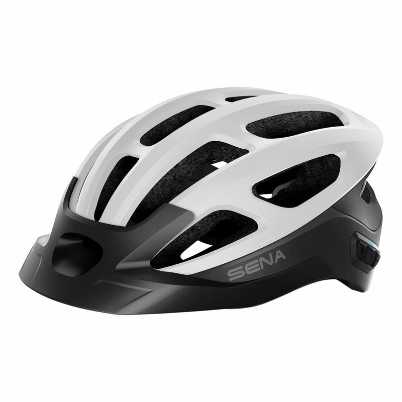 Casco de Ciclismo para Adultos Sena Bluetooth Talla S Blanco Luz LED (Reacondicionado A+)