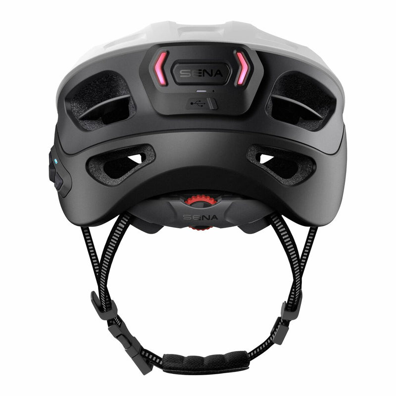 Casco de Ciclismo para Adultos Sena Bluetooth Talla S Blanco Luz LED (Reacondicionado A+)