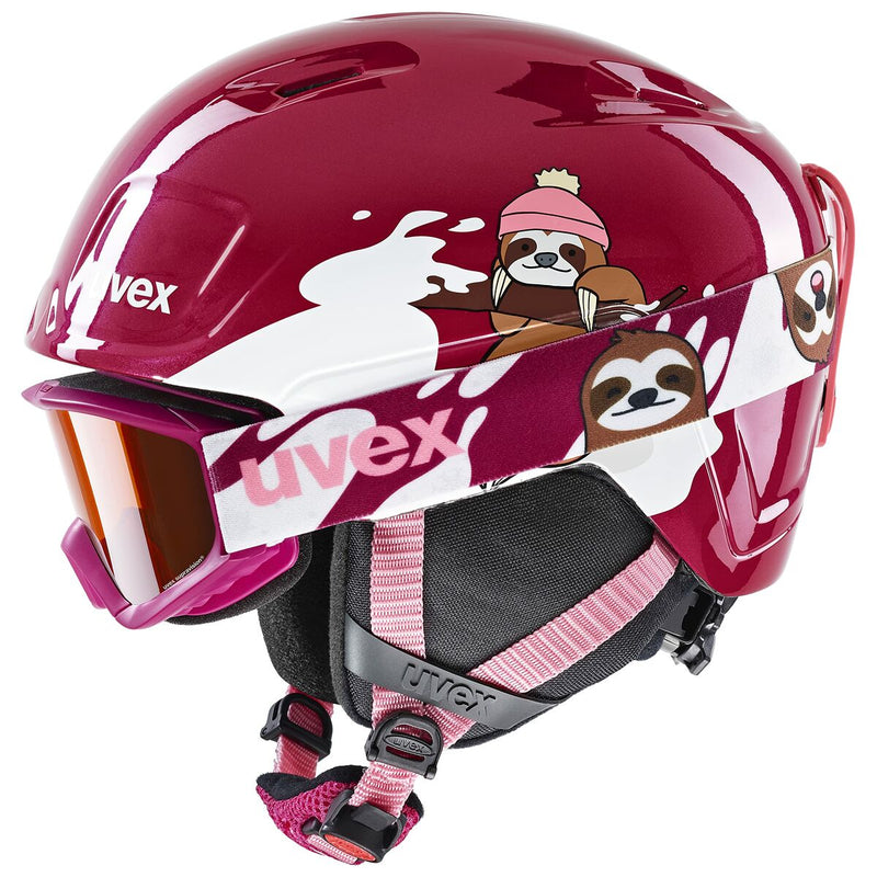 Casco da sci Uvex heyya Set 51-55 cm Stampa Fucsia Unisex (Ricondizionati B)