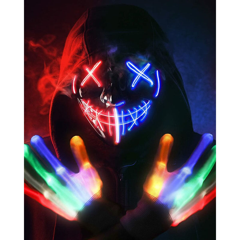 Maschera Halloween Luce LED (Ricondizionati A)