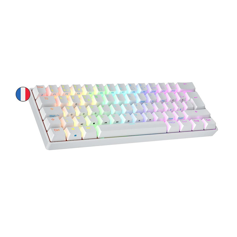 Tastatur Azerty Französisch Weiß (Restauriert A+)