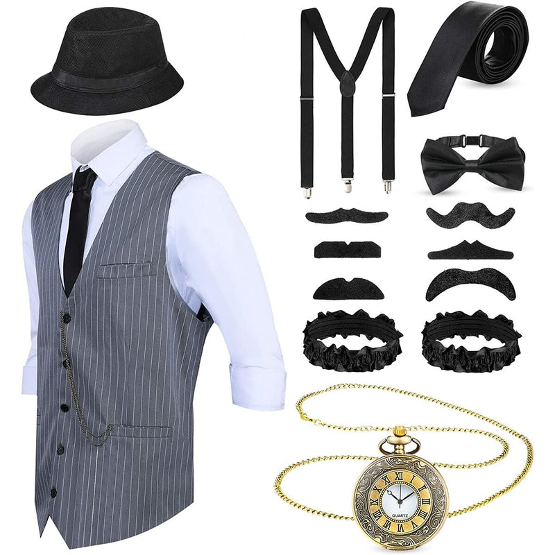 Accessoires de costumes Gangster 1920s (Reconditionné A+)