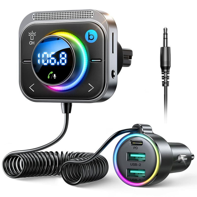 Lettore MP3 e Trasmettitore FM Bluetooth per Auto (Ricondizionati A)