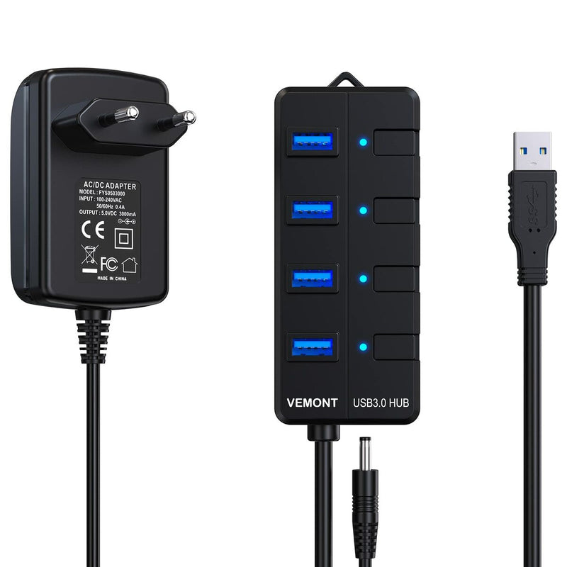 4-Port USB Hub (Restauriert A+)