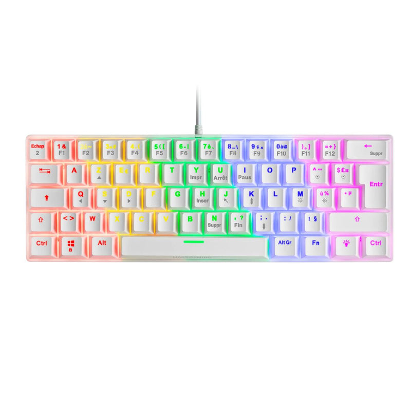 Clavier Mars Gaming Français Mécanicien Blanc (Reconditionné A)