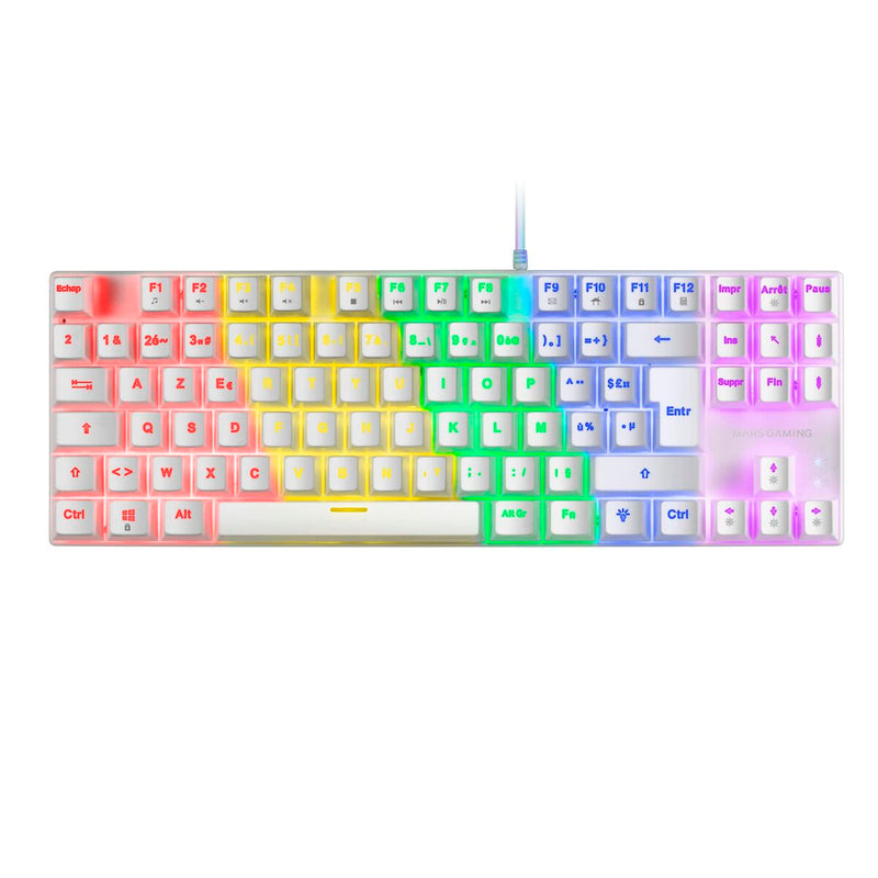 Gaming Tastatur Mars Gaming Azerty Französisch (Restauriert A)