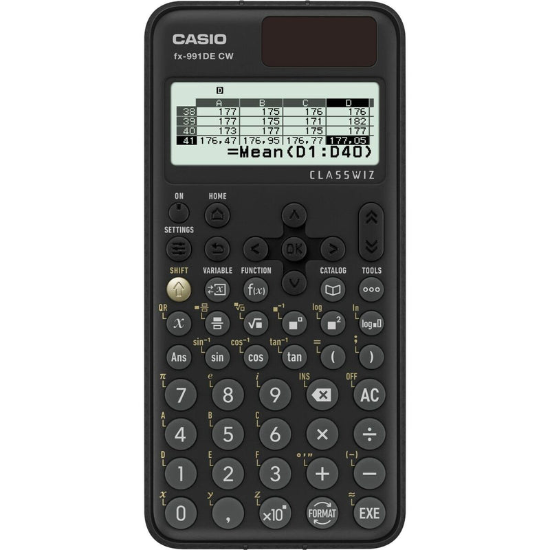 Calculatrice scientifique Casio FX-991DE CW Noir (Reconditionné A)