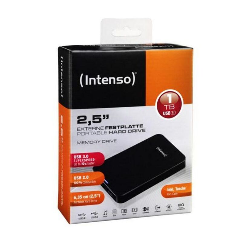 Disque Dur Externe 1 TB et Housse 2.5" INTENSO USB 3.0 1 TB (Reconditionné A)