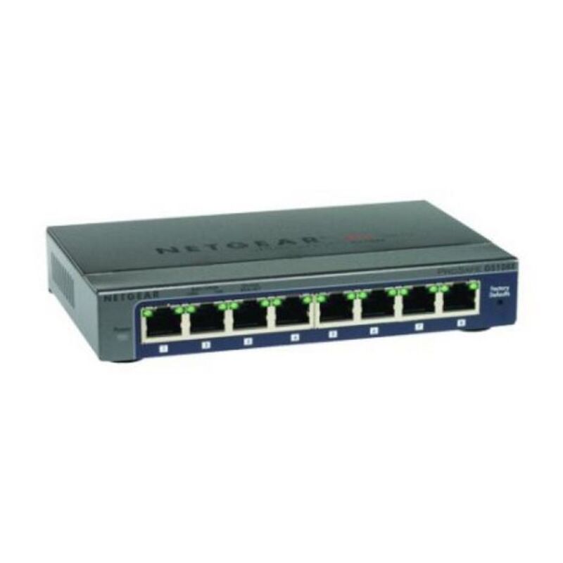 Switch de Sobremesa Netgear GS108E-300PES 16 Gbps (Reacondicionado A+)