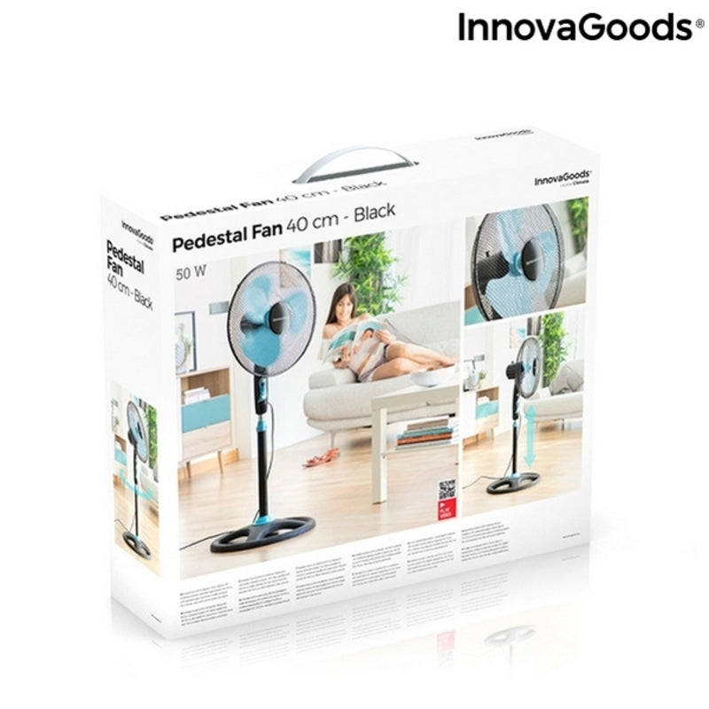 Ventilateur sur Pied InnovaGoods Pedestal Fan Ø 40 cm 50W 50 W (Reconditionné C)