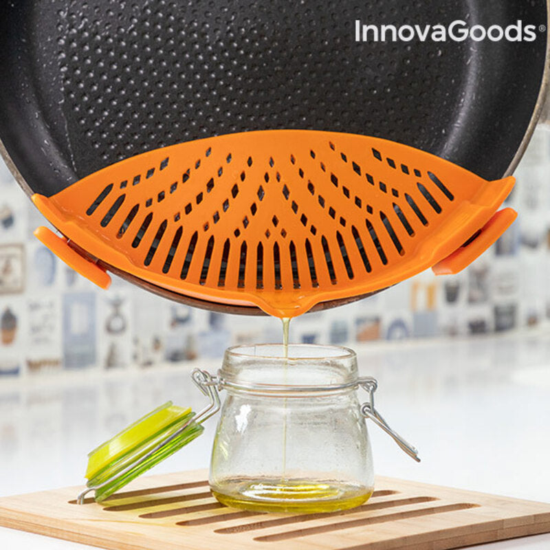 Colador Pastrainer InnovaGoods IG814991 Naranja Silicona (Reacondicionado A)