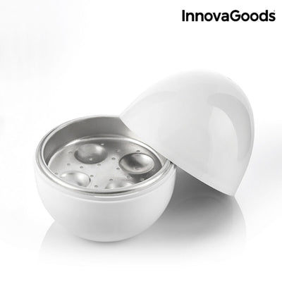 Cuociuova per Microonde con Ricettario Boilegg InnovaGoods ‎Bb_V0101051 Bianco (Ricondizionati A+)