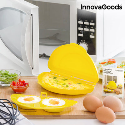 Moule à Omelettes InnovaGoods V0100990 Jaune Convient aux lave-vaisselles et micro-ondes (Reconditionné A)