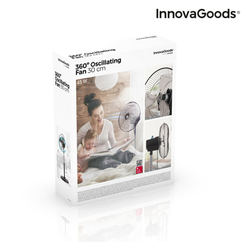 Ventilador de Pie InnovaGoods IG814236 Negro 60 W (Reacondicionado A)