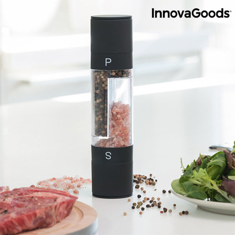 2 in 1 Salt and Pepper Mill InnovaGoods Duomil (Refurbished A)