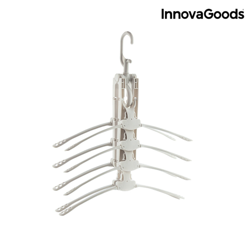 Set of Clothes Hangers InnovaGoods White 8in1 (Refurbished B)