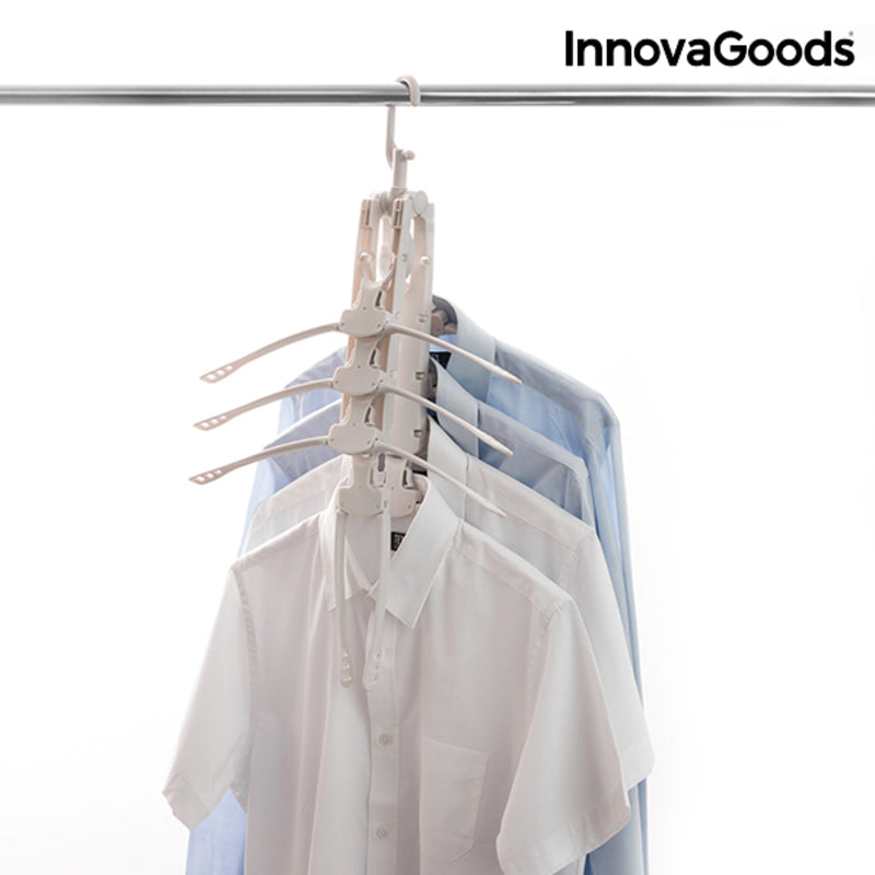 Set of Clothes Hangers InnovaGoods White 8in1 (Refurbished B)