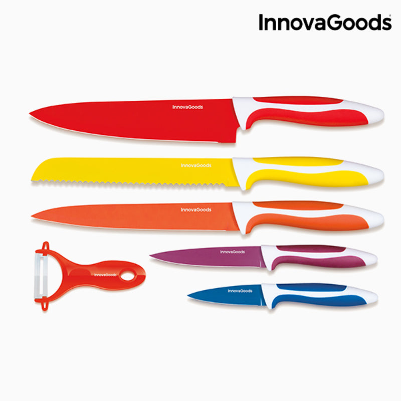 Knife Set InnovaGoods IG114918 Stainless steel 6 Pieces (Refurbished C)